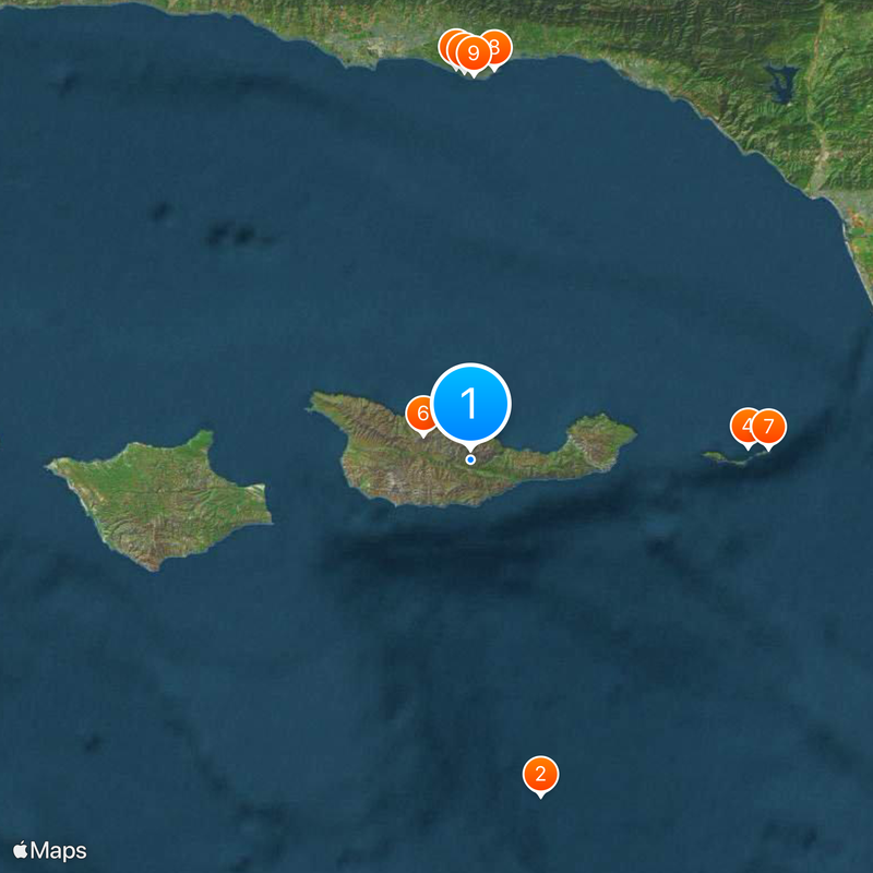 Santa Cruz Island Map