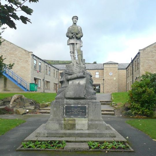 Mytholmroyd War Memorial at Se 012260 50 Metres to East of the Dusty Miller Public House