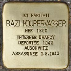 Stolperstein dedicated to Bazi Koupervasser
