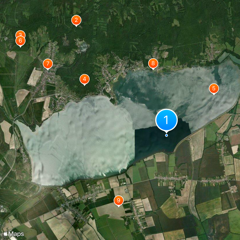 Zemplínska šírava Mappa