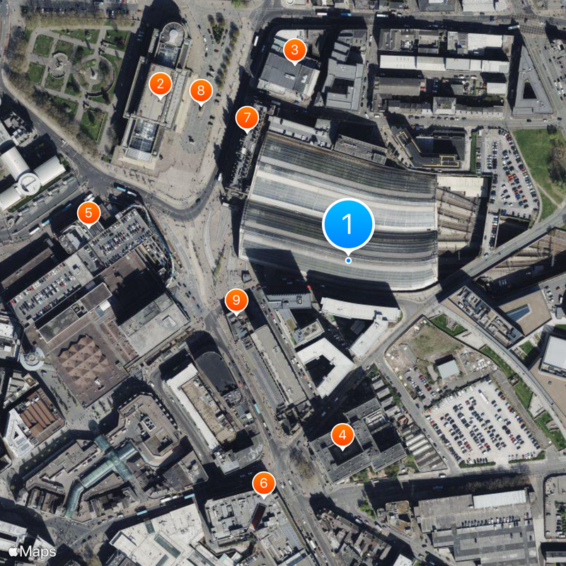 Station Liverpool Lime Street Kaart