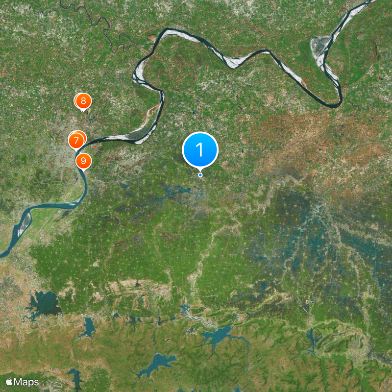 Chandauli district Map