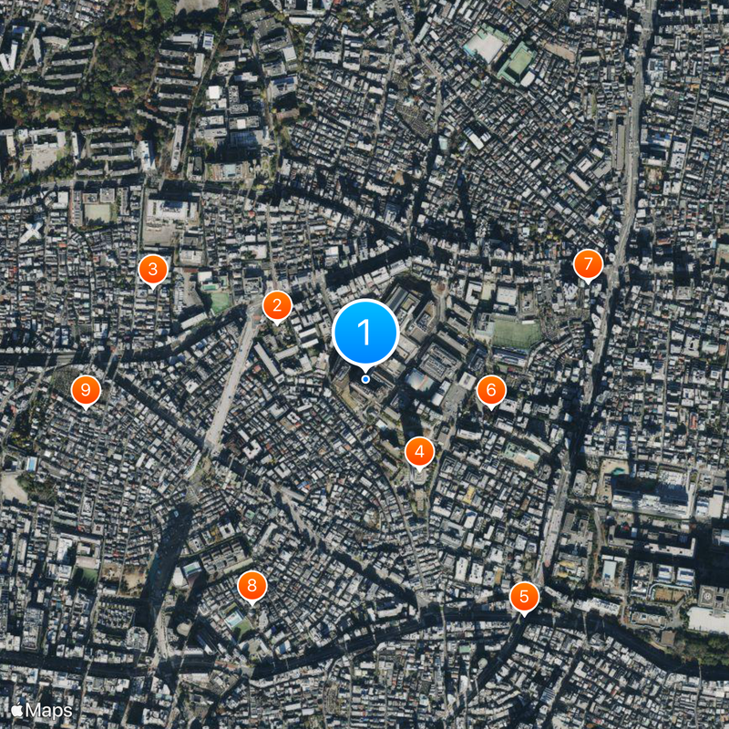 Tokyo Women's Medical University Hospital Map