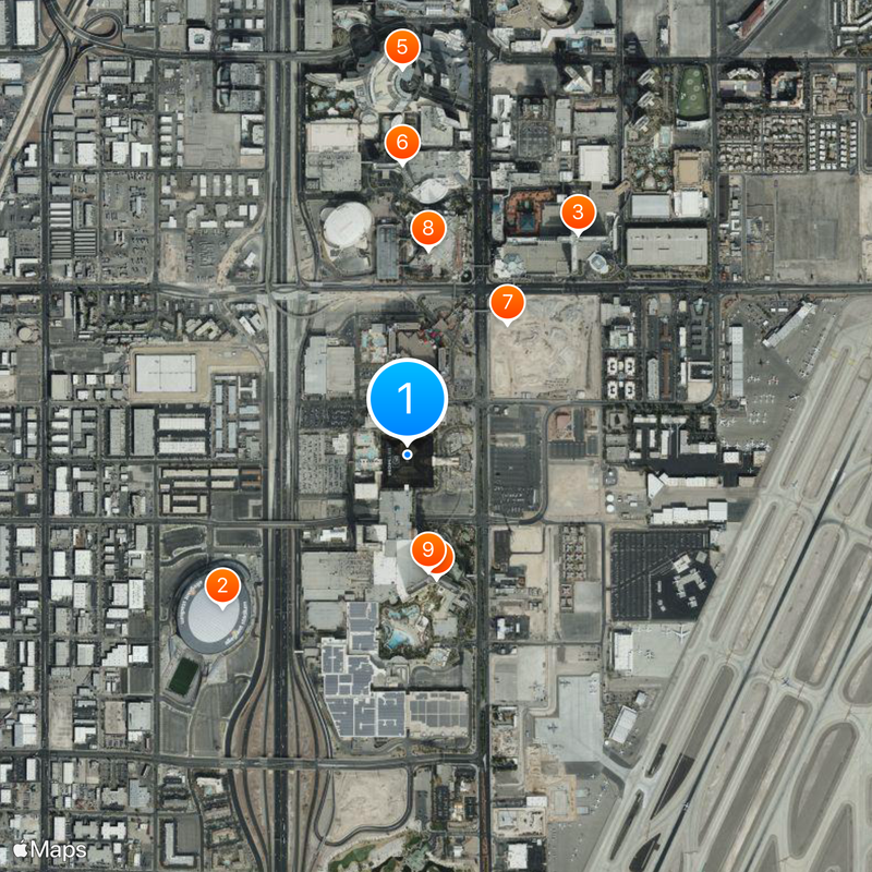 Luxor Las Vegas Mapa