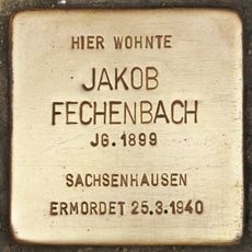 Stolperstein dedicated to Jakob Fechenbach
