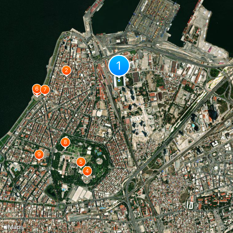 Alsancak Mustafa Denizli Stadium Map