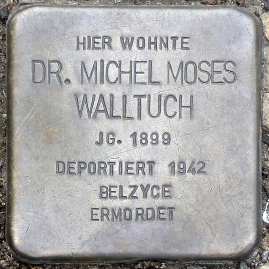 Stolperstein em memória de Michael Moses Walltuch