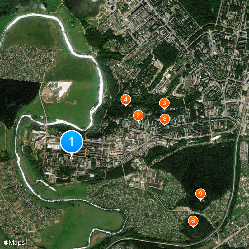 Centrale nucléaire d'Obninsk Carte