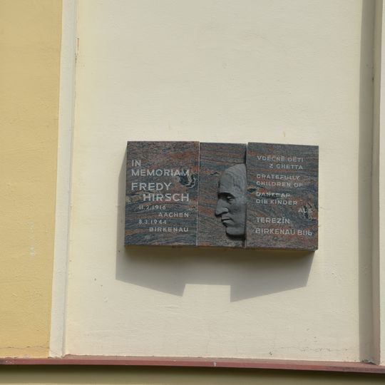 Commemorative plaque of Fredy Hirsch