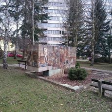 Plastika v Budovatelské ulici v Písku