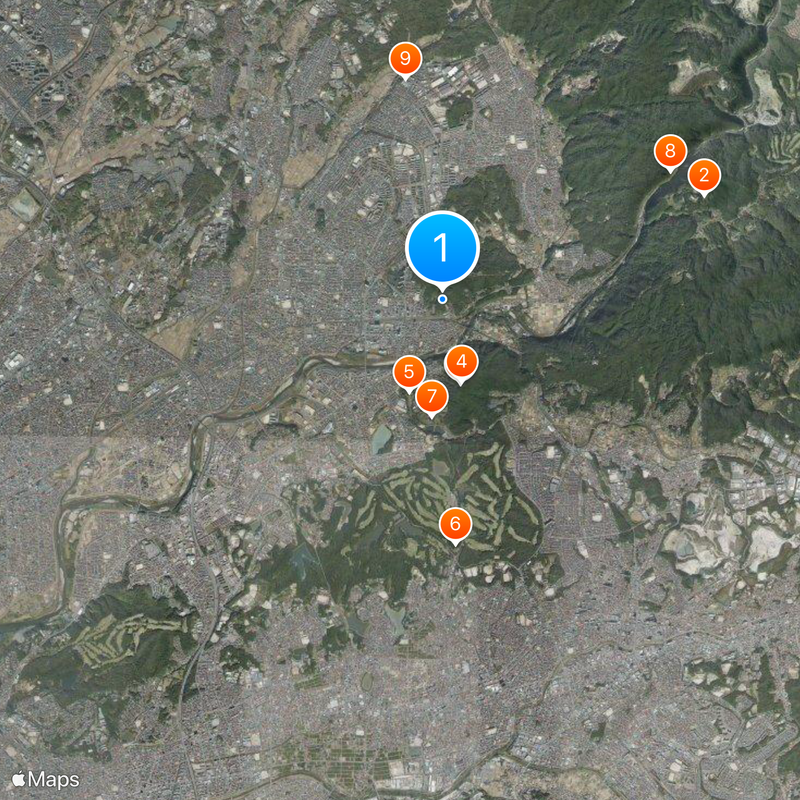 Région de Tōkai Carte