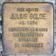Stolperstein en memoria de Julius Golde