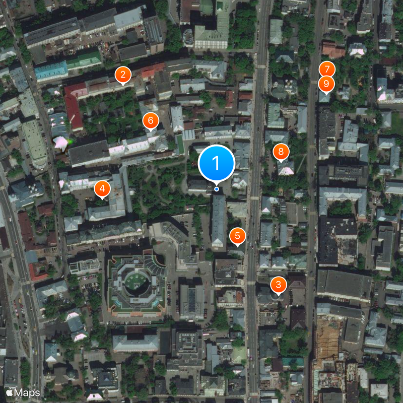 Marfo-Mariinsky Convent Map