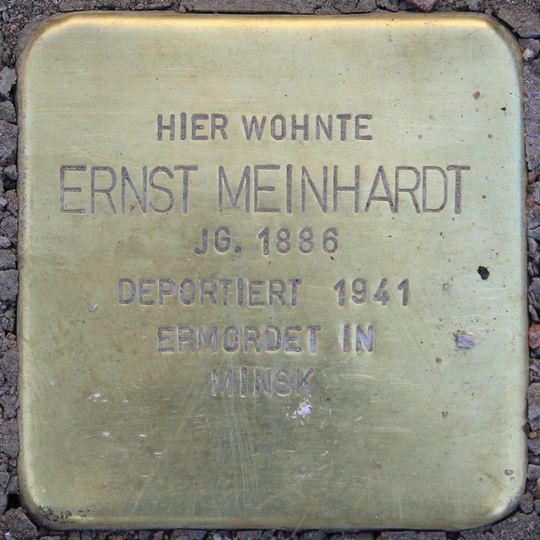Stolperstein à la mémoire d’Ernst Meinhardt