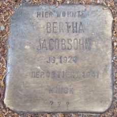 Stolperstein dedicated to Bertha Jacobsohn