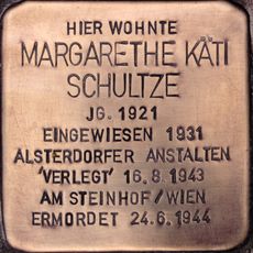 Stolperstein dedicated to Margarethe Käti Schultze