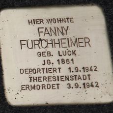 Stolperstein dedicated to Fanny Furchheimer