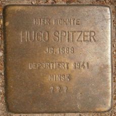 Stolperstein dedicated to Hugo Spitzer