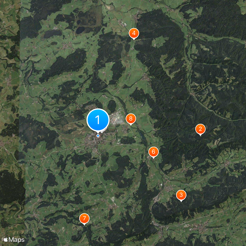 Isny im Allgäu Mapa