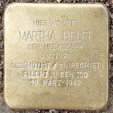 Stolperstein dedicated to Martha Helft