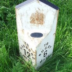Milepost At National Grid Reference Sp 572897