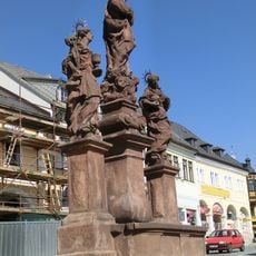 Sculptural group of Saint Mary, Barbara and Mary Magdalene in Jilemnice