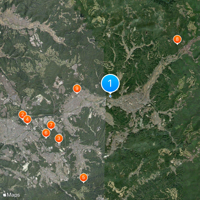 Japan National Route 21 Mappa