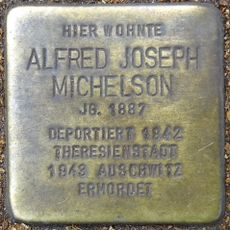 Stolperstein en memoria de Alfred Joseph Michelson
