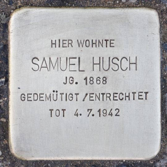 Stolperstein für Samuel Husch