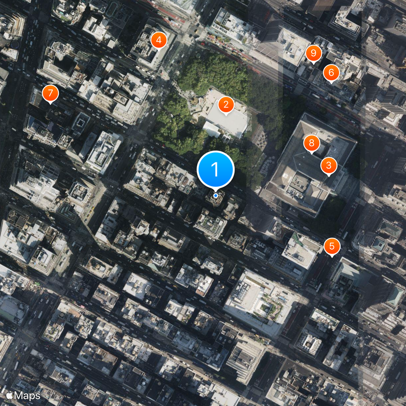 Edificio American Radiator Mapa
