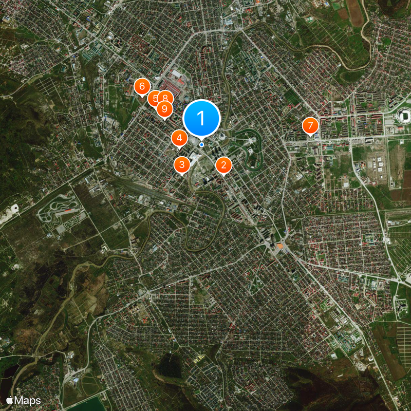 Akhmad Kadyrov Mosque Map