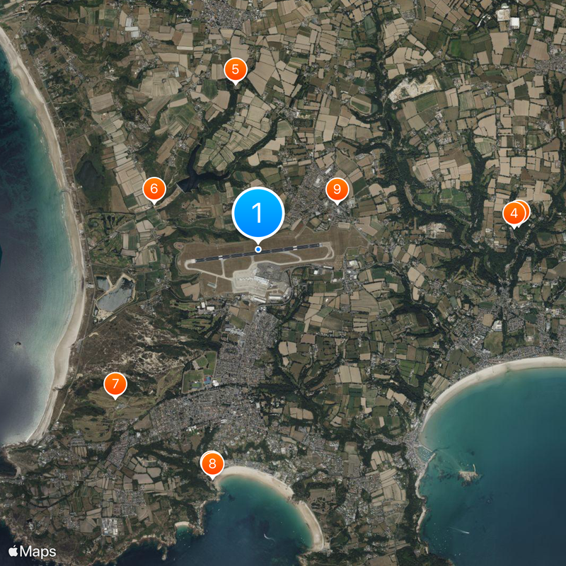 Jersey Airport Map