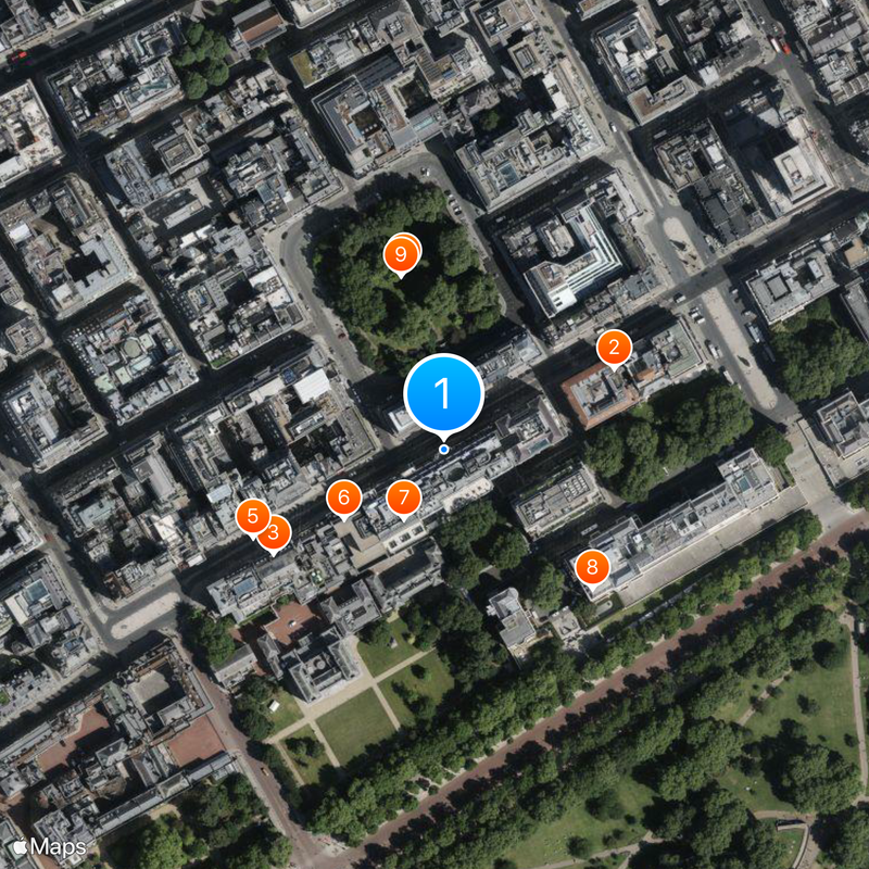 Royal Automobile Club Map