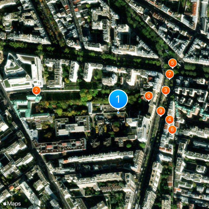 Cmentarz Picpus Mapa