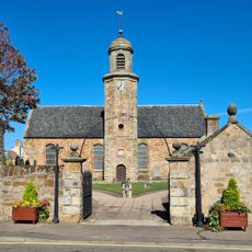 Elie, High Street, Elie Parish Church, Chuchyard With Mural Monument