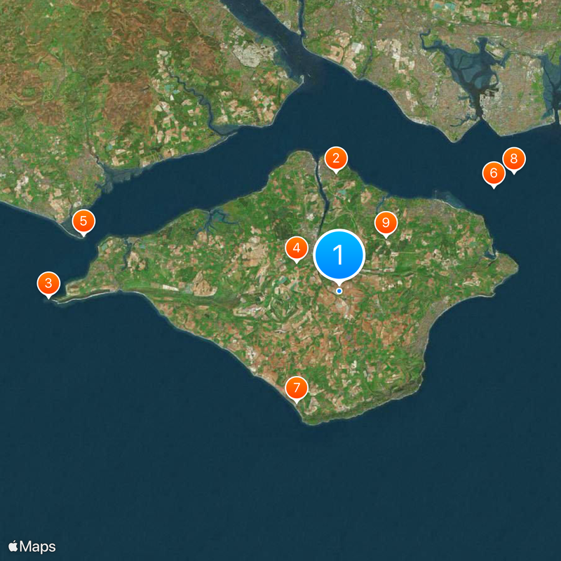 Isle of Wight Map