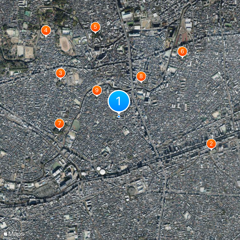 Senshu University High School Map