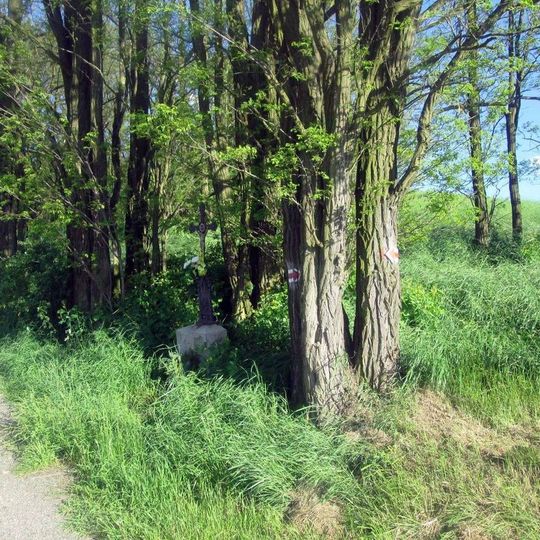 Kříž nad Sedleckem u křižovatky