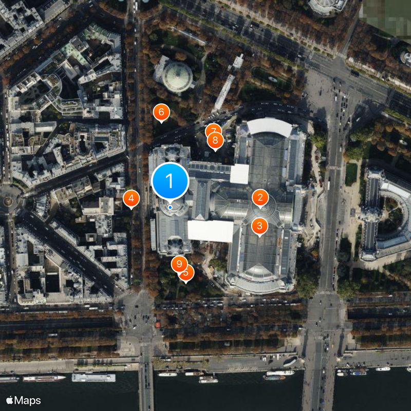 Palais de la Découverte Karte