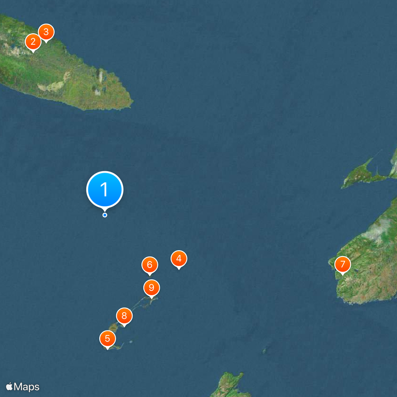Zatoka Świętego Wawrzyńca Mapa