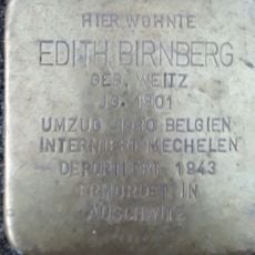 Stolperstein en memoria de Edith Birnberg