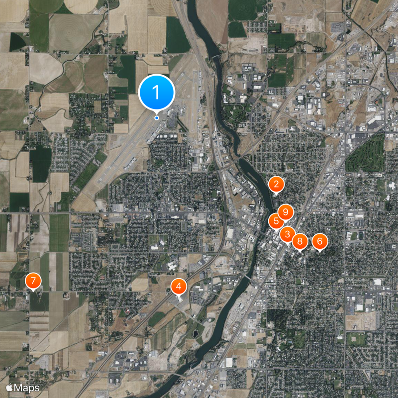 Idaho Falls Regional Airport Map
