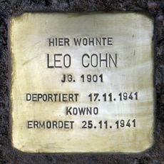 Stolperstein en memoria de Leo Cohn
