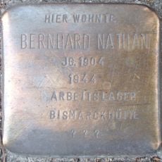 Stolperstein dedicated to Bernhard Nathan
