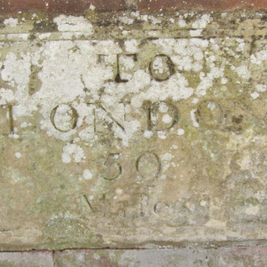 Milestone, High Street, by Methodist Church