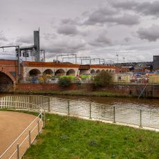 Railway Viaduct Linking Bridge Over Irwell To Liverpool Road Station