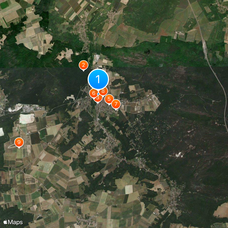 Milly-la-Forêt Mappa