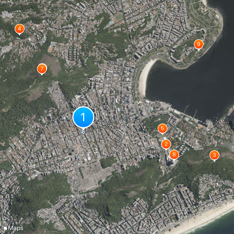 Botafogo quartiere Mappa