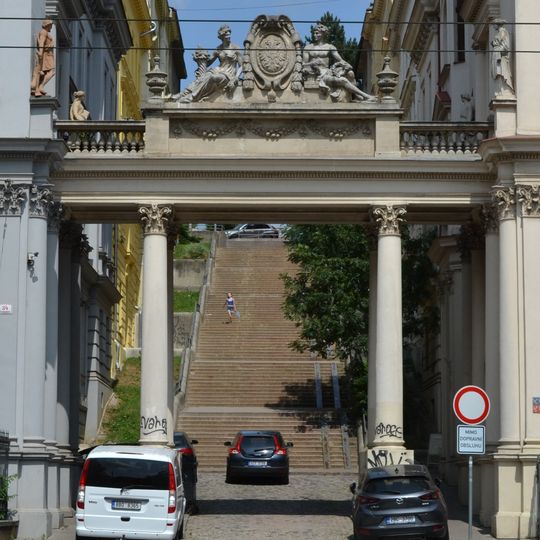 Lávka přes Schodovou ulici