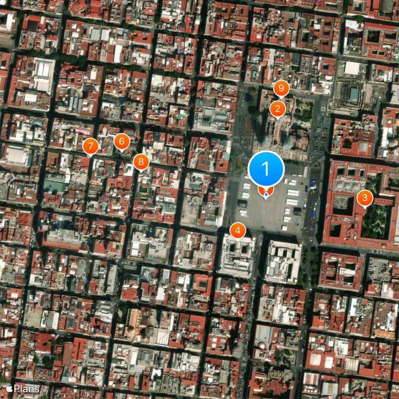 Plaza de la Constitución Kaart